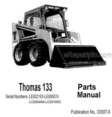 thomas 133 skid steer engine|thomas 133 skid steer manual.